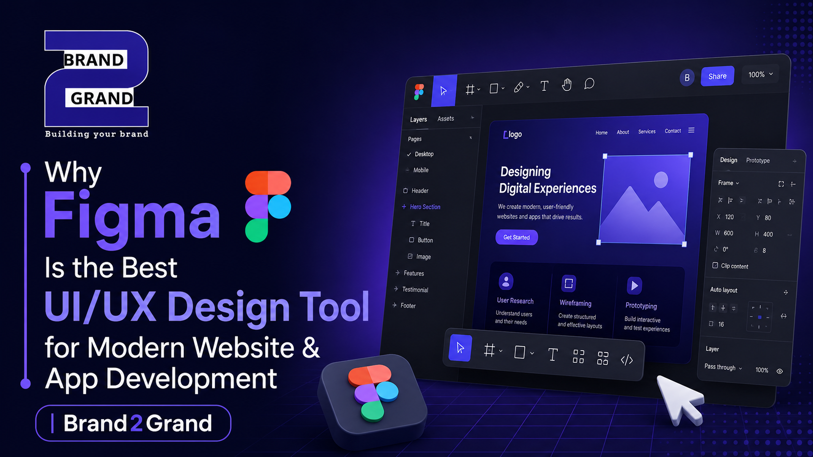 Best UI/UX Design Tool for Modern Website & App Development